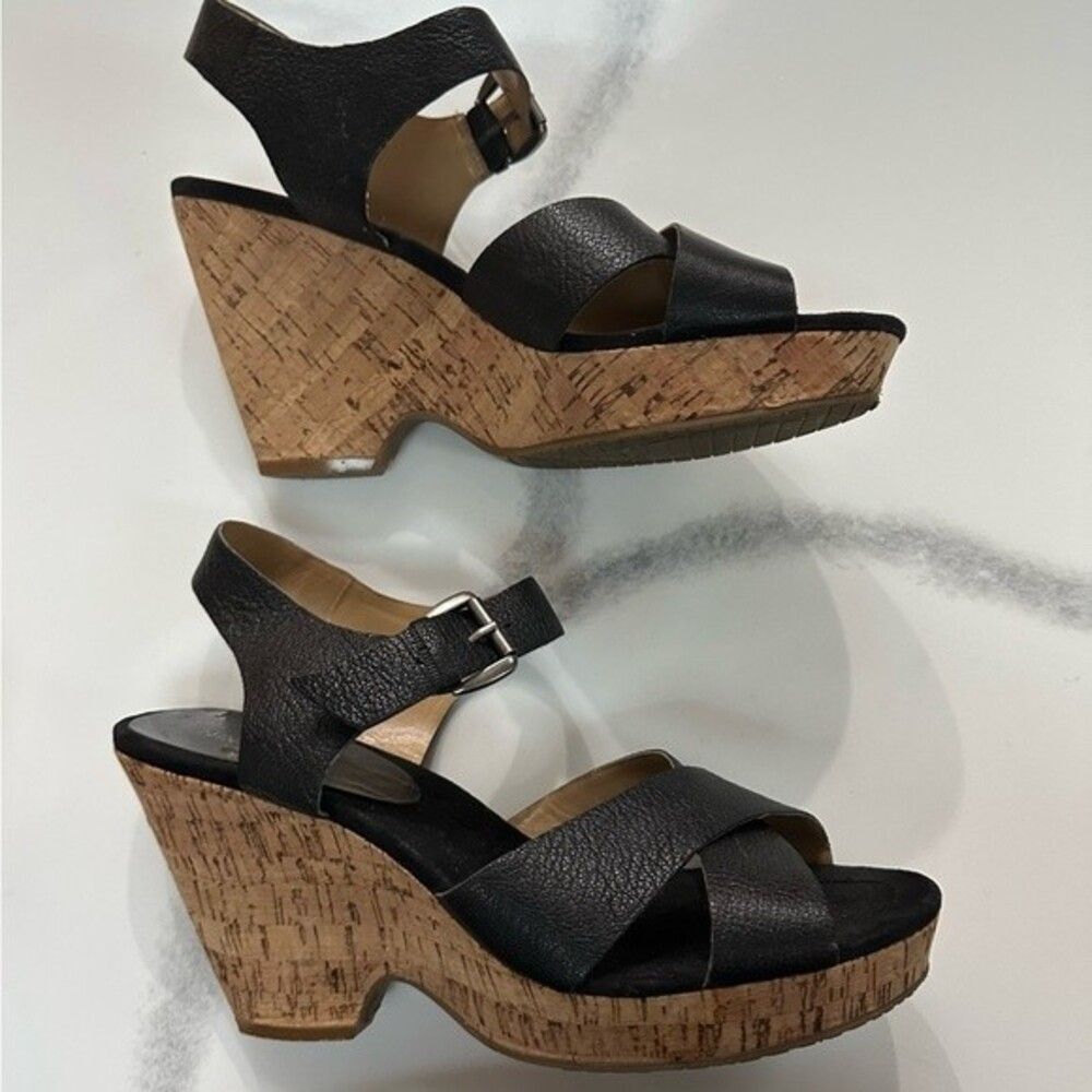 Nine West Cork Heel Wedge Shoe Size 9